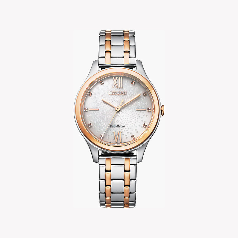 Citizen Em0506-77a Radiant Charm - Elegant Gold & Silver Timepiece For Women by i-watch
