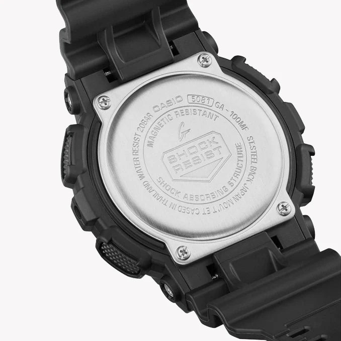 Casio G-Shock Women's Black Resin Watch, Gold Accents | Gma-P2100sg-1aer by i-watch