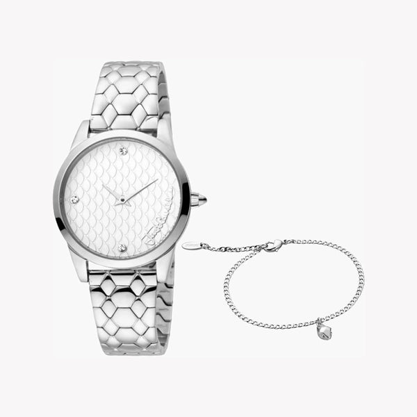 Just Cavalli Women's Silver Watch, Silver Dial | Jc1l087m0045