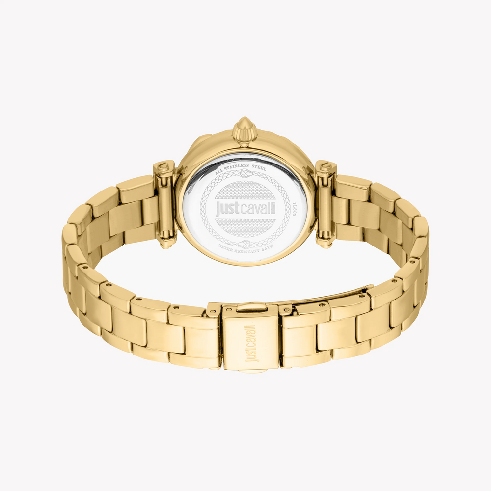 Just Cavalli Women's Gold Stainless Steel Watch, Silver Dial | Jc1l332m0055 by i-watch
