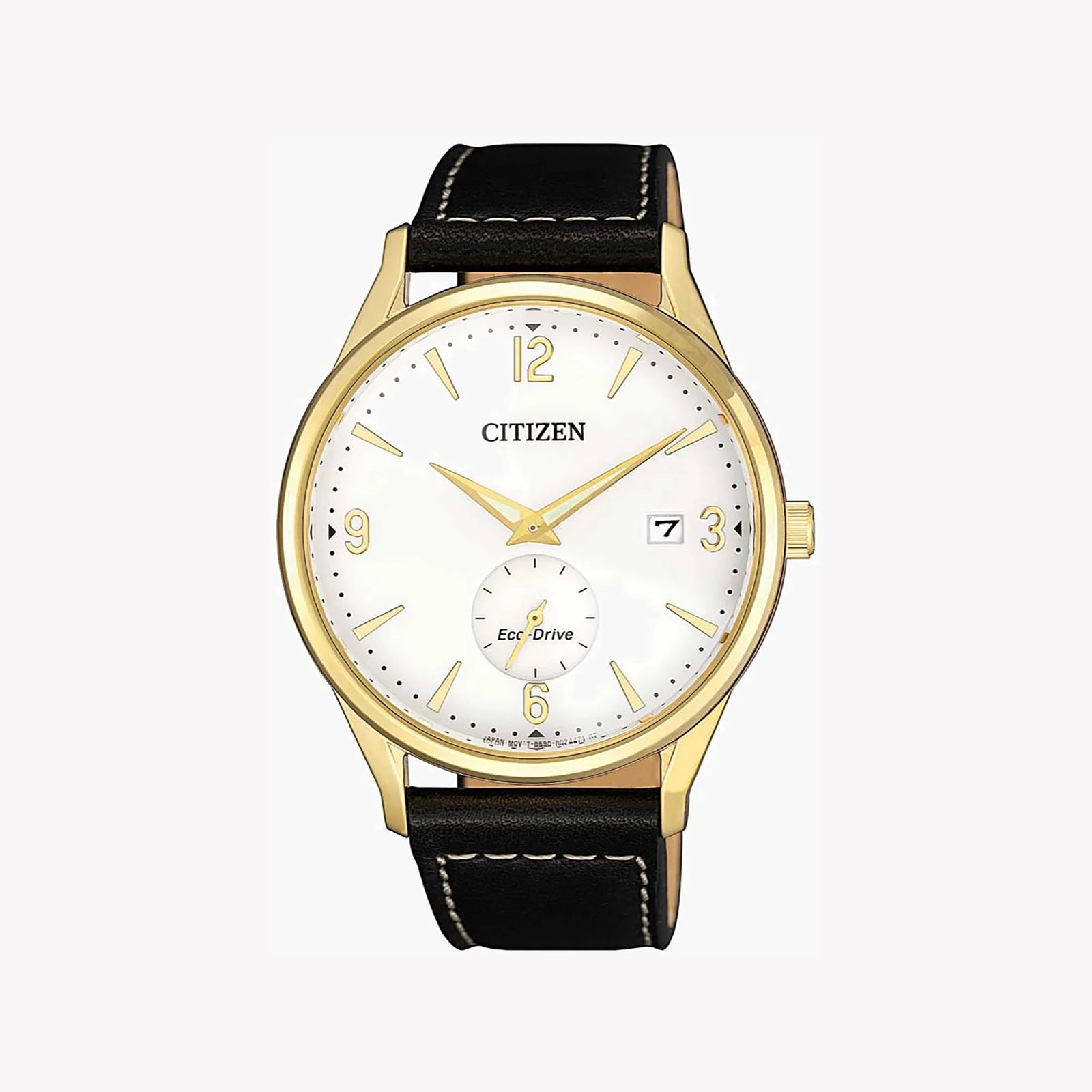 Citizen Bv1118-17a: Elegant Gold-Accented Eco-Drive Men's Watch With Leather Band by i-watch