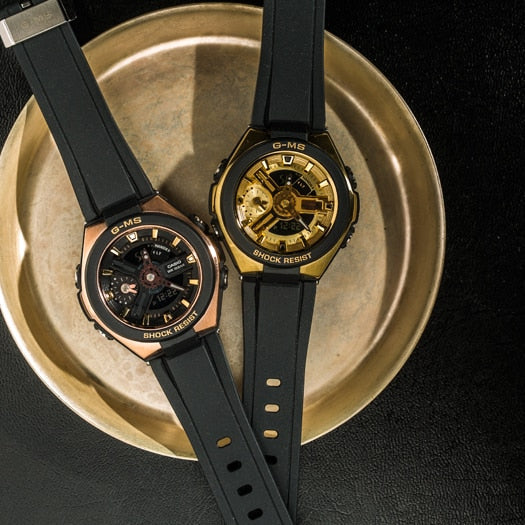 BABY-G MSG-400G-1A1DR: ELEGANT ADVENTURER - ROSE GOLD & BLACK WOMEN'S WATCH-i-Watch-3