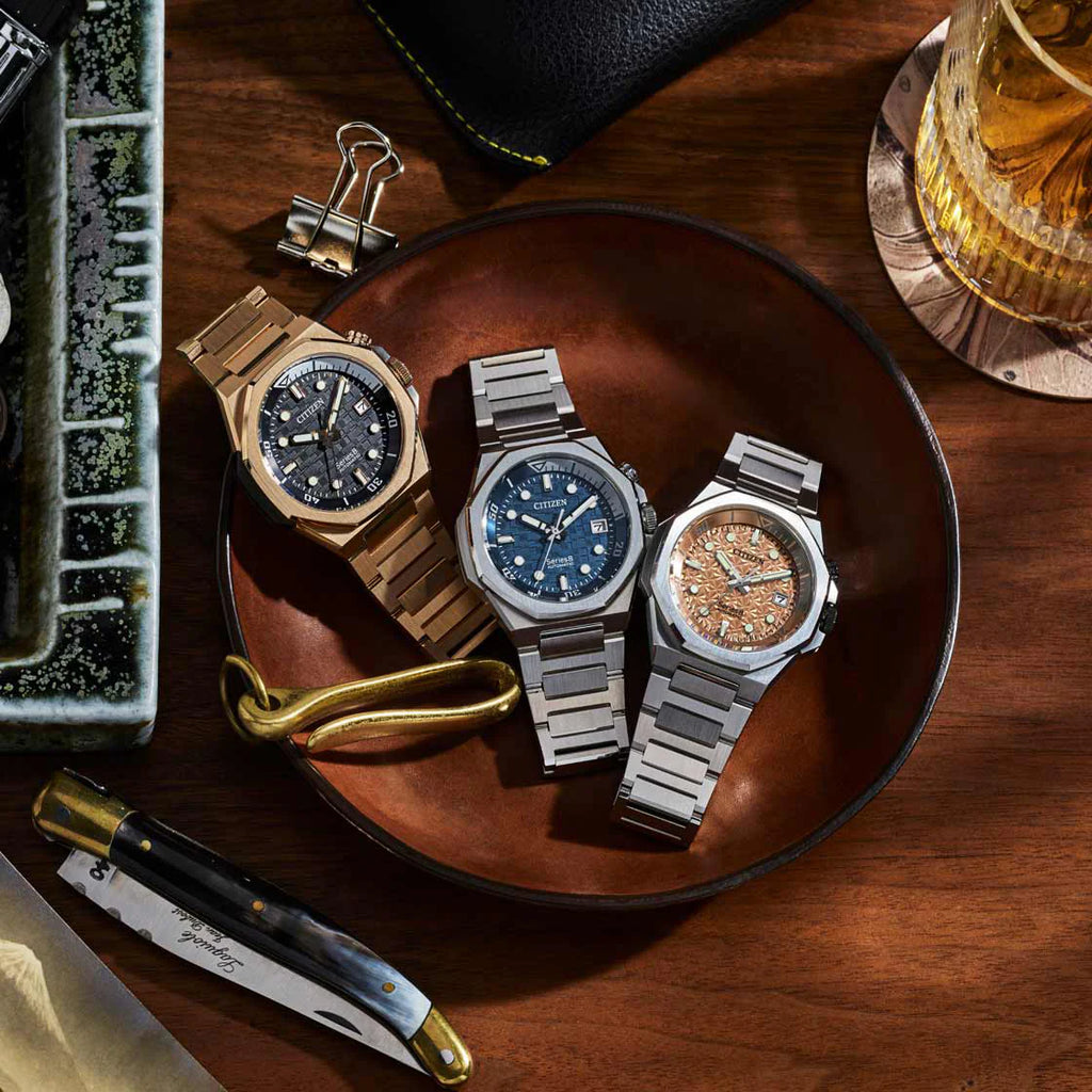 CITIZEN NB6060-58L - ELEGANT EXPLORER MEN'S WATCH with Blue Dial & Stainless Steel Band-i-Watch-5