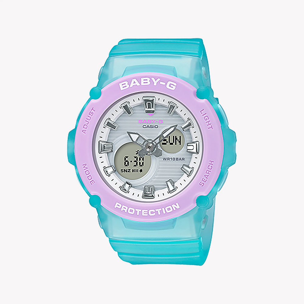 Baby-G Bga-270-2adr - Vibrant Adventure Series Women's Watch With Blue Resin BAnd and White Dial by i-watch