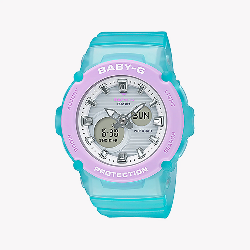 Baby-G Bga-270-2adr - Vibrant Adventure Series Women's Watch With Blue Resin BAnd and White Dial by i-watch