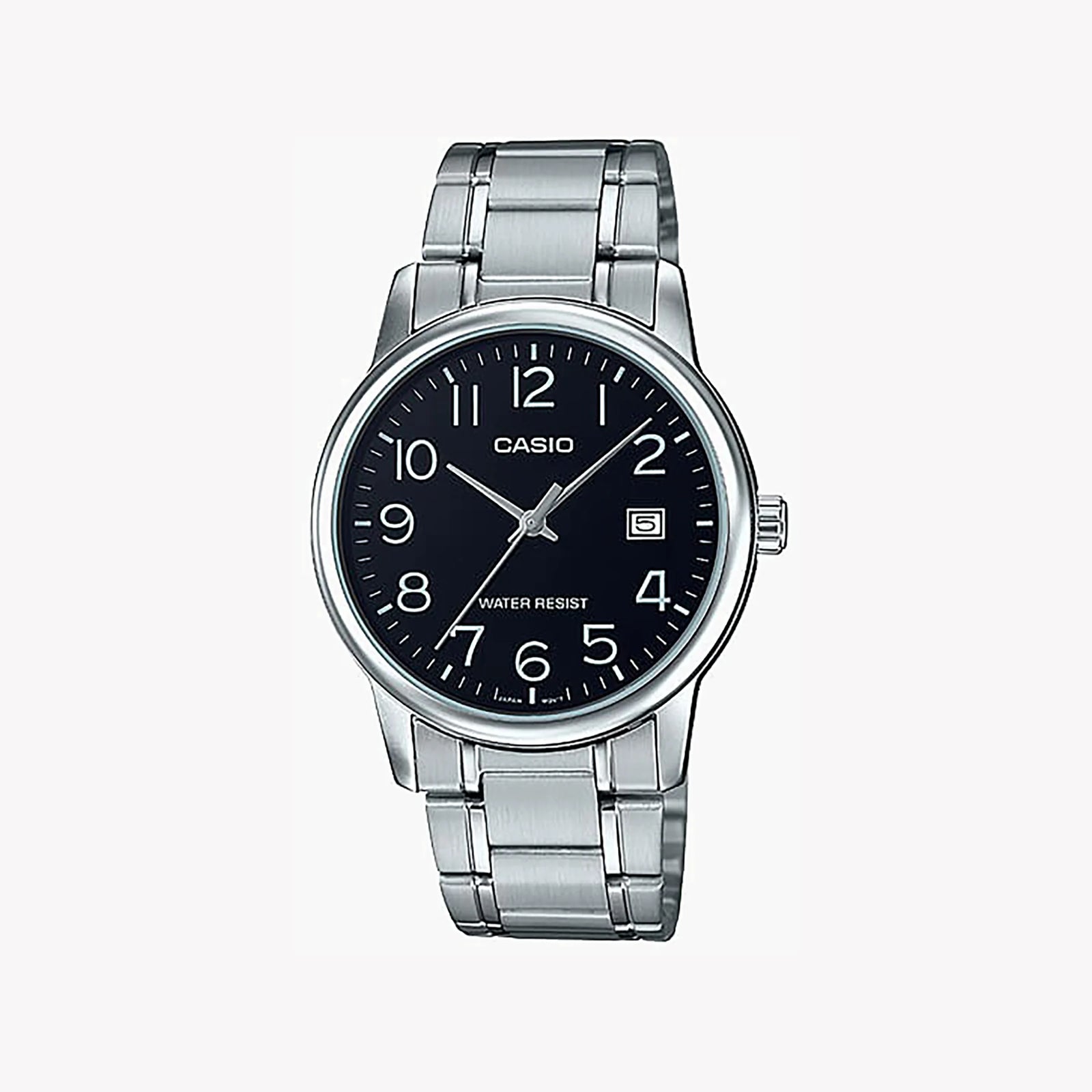 Casio Men's Stainless Steel Watch, Black Dial | Mtp-V002d-1budf by i-watch