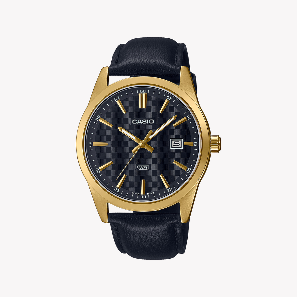 CASIO MTP-VD03GL-1A - ELEGANT TIMEPIECE - STYLISH GOLD & BLACK DESIGN for Men-i-Watch-4