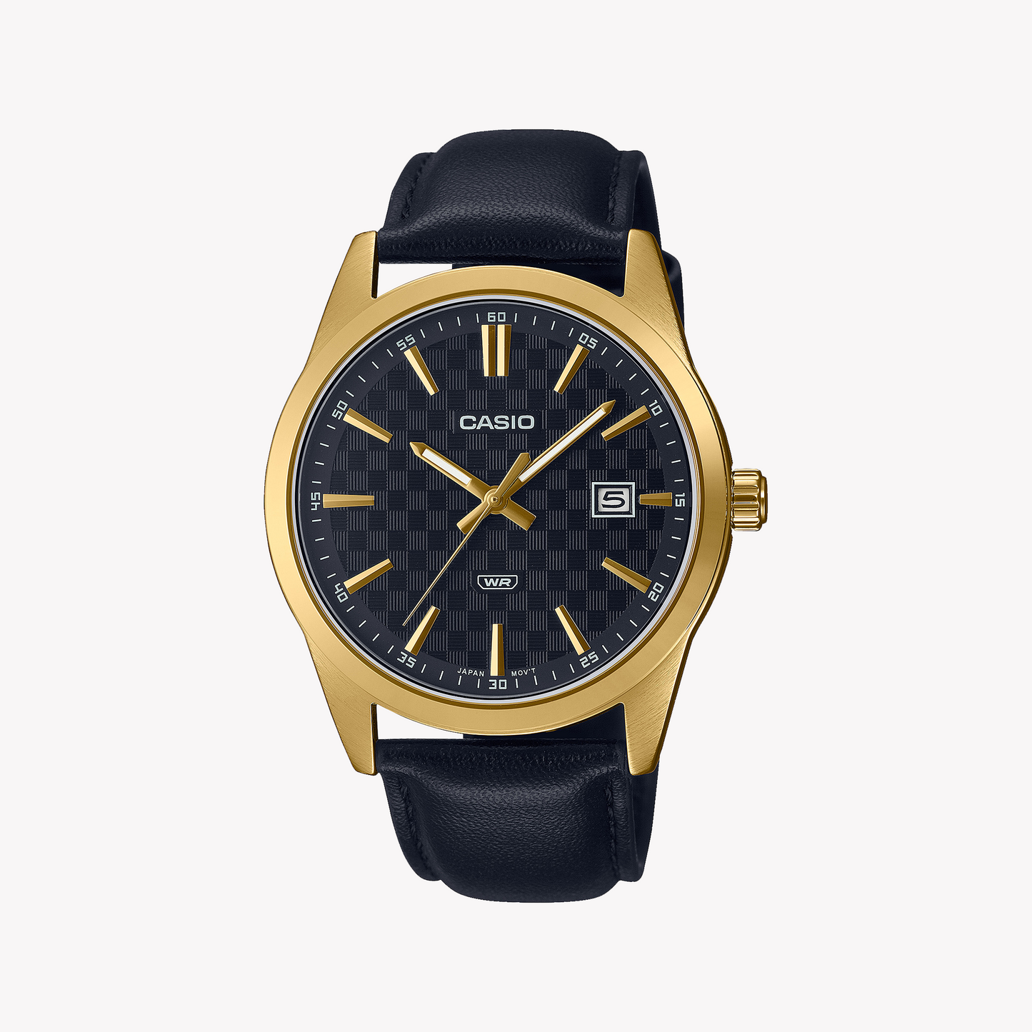 Casio MTP-VD03GL-1A analoge goldene Herrenuhr