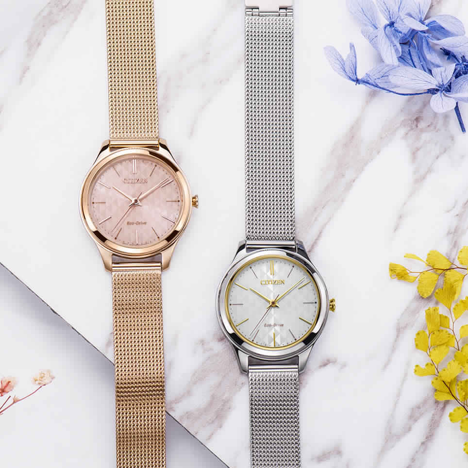 Citizen Women's Silver Watch, White Dial | Em0504-81a