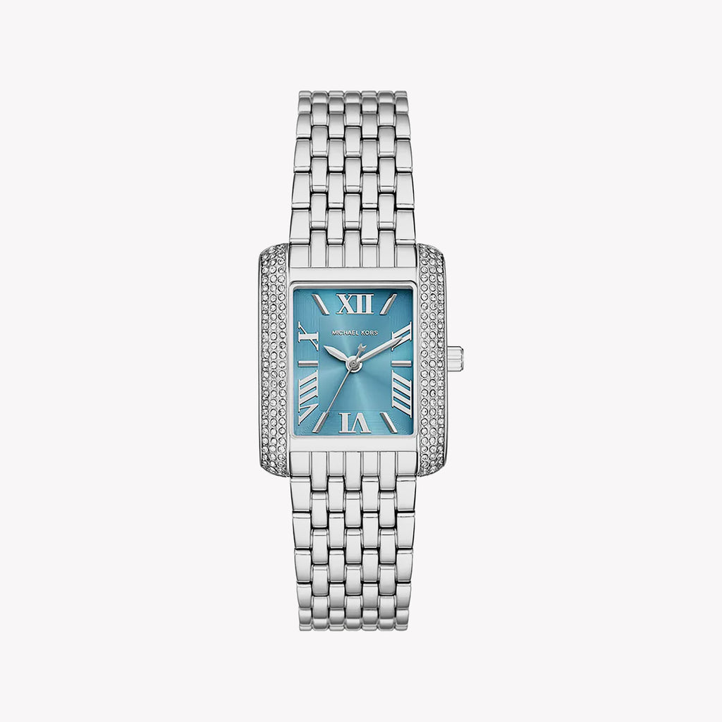 MICHAEL KORS MK4829 STYLISH SILVER & BLUE DIAL WOMEN'S WATCH - ELEGANT FUNCTIONALITY