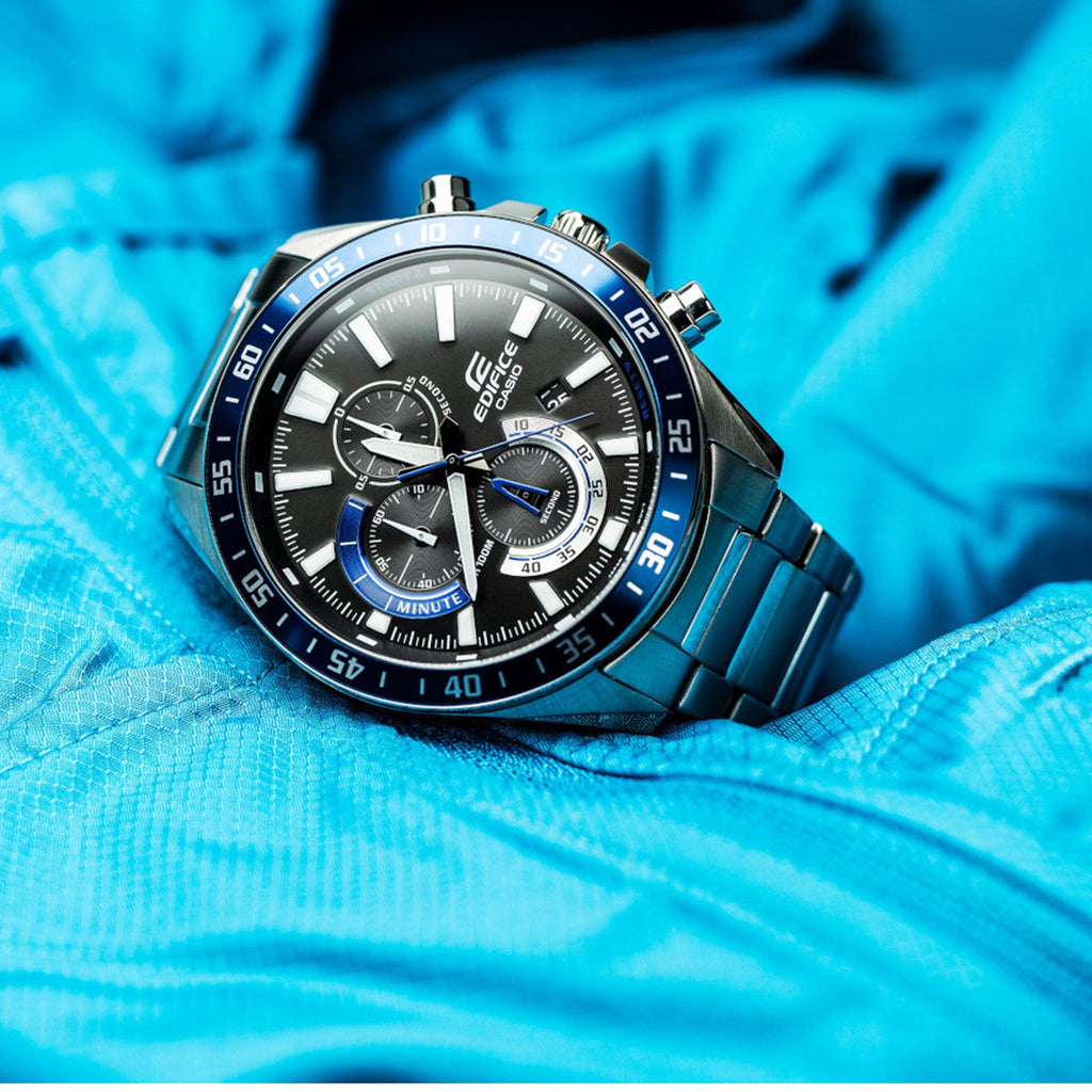 EDIFICE EFV-620D-1A2VUEF - ELEGANT DYNAMICS MEN'S WATCH WITH STRIKING BLACK DIAL & SILVER STAINLESS STEEL BAND-i-Watch-4