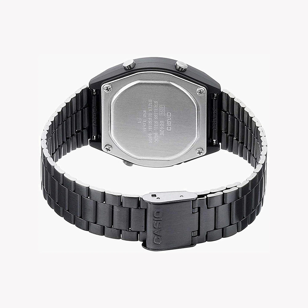 Casio Men's Black Resin Watch, Stainless Steel Band | B640wb-1adf by i-watch