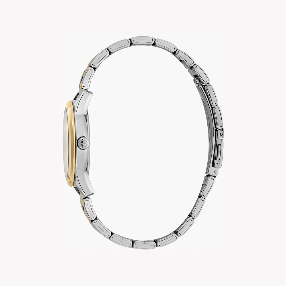 Esprit Women's Silver & Gold Stainless Steel Watch, Silver Dial | Es1l057m0035 by i-watch