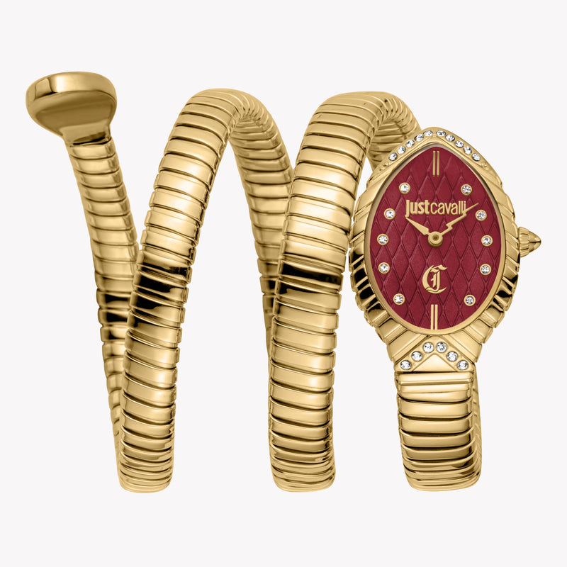 Just Cavalli Women's Gold Watch, Red Dial | Jc1l323m0035 by i-watch
