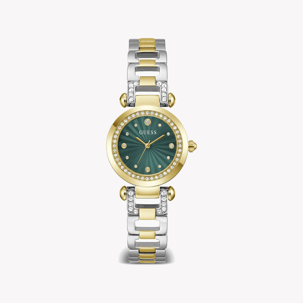 GUESS GW0869L1 Women's Chic Green Dial Stainless Steel Watch-i-Watch