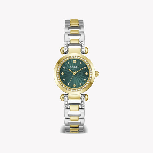 Guess Women's Green Dial Watch, Gold & Silver Case | Gw0869l1 by i-watch
