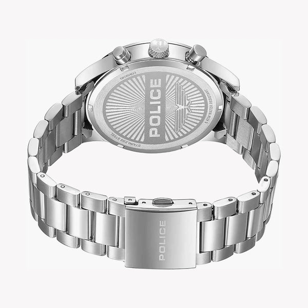 Police Watches Men's Silver Stainless Steel, Black Dial | Pewgk0040303 by i-watch