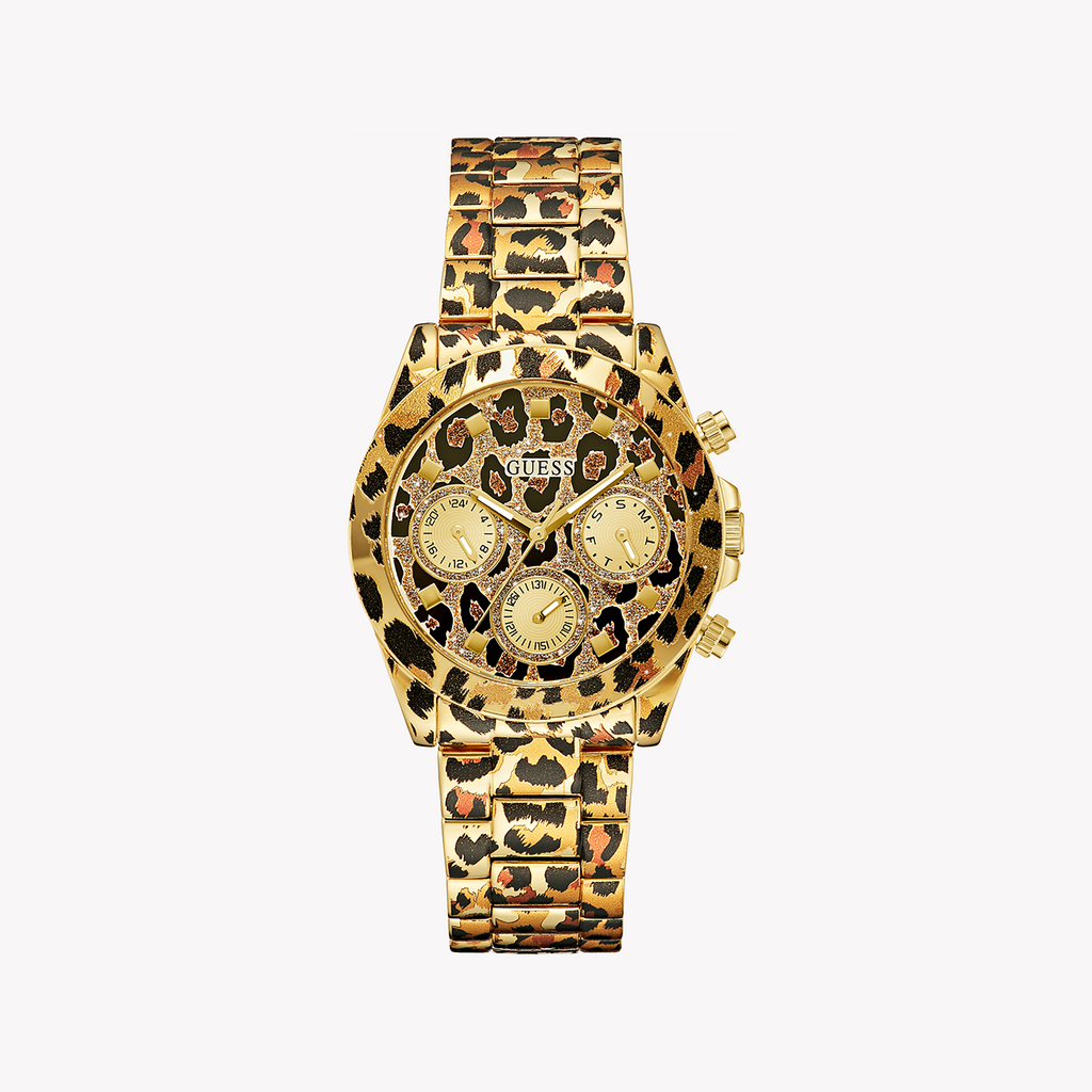 GUESS GW0751L1 LEOPARD VIBRANCE - BOLD ANIMAL PRINT WOMEN'S TIMEPIECE