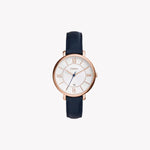 Jacqueline Navy Leather Watch ES3843