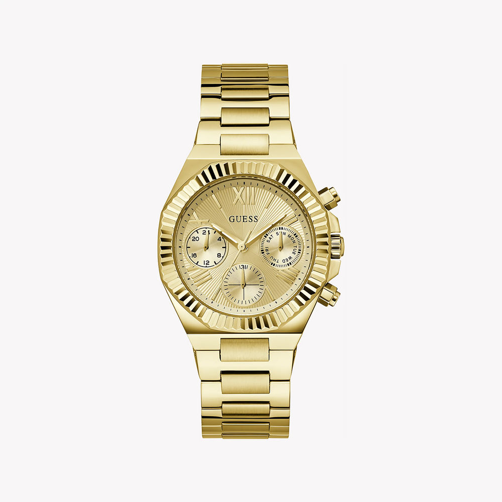 Guess Women's Gold Stainless Steel Watch, Champagne Dial | Gw0769l2 by i-watch