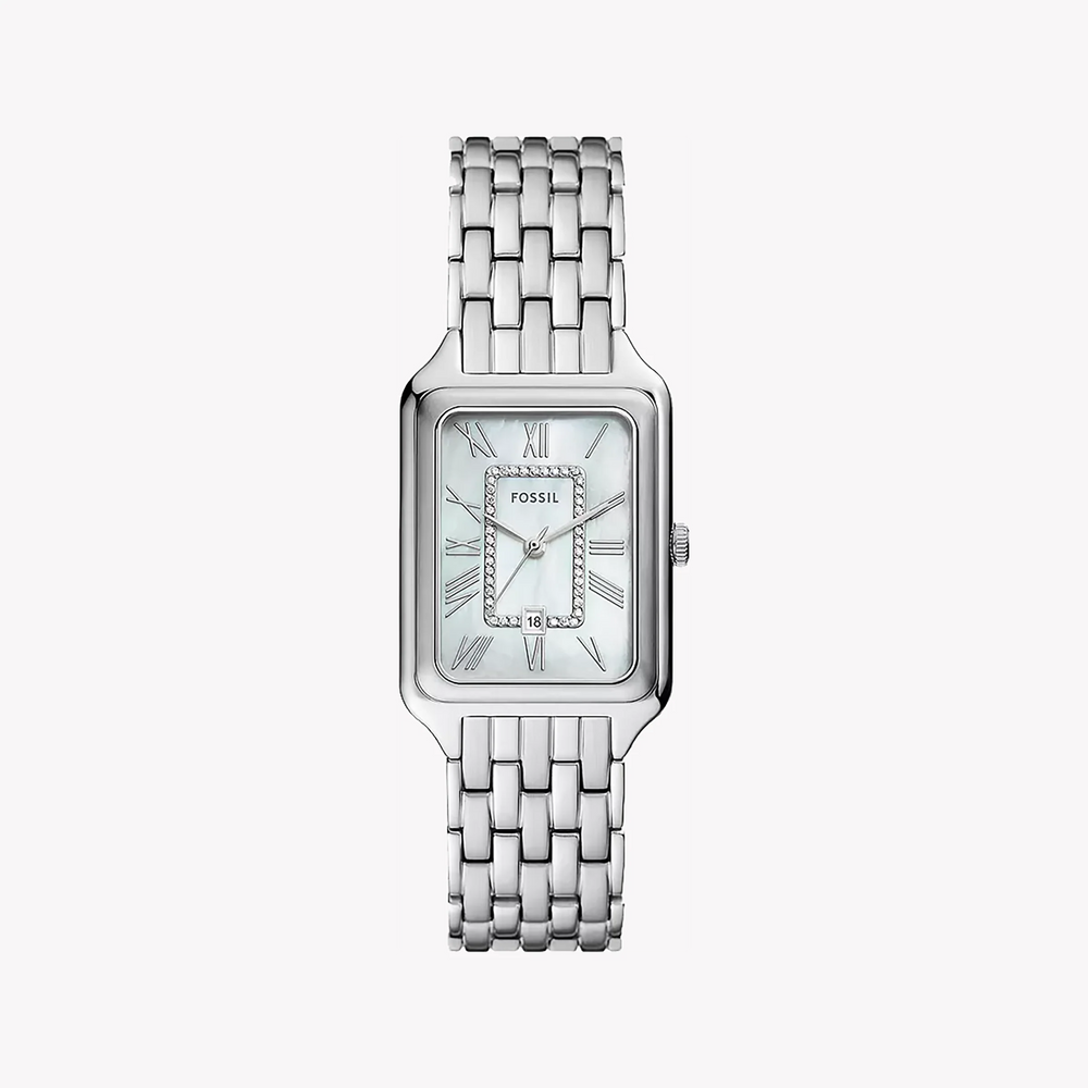 Fossil Women's Silver Stainless Steel Watch, White Dial | Es5306 by i-watch