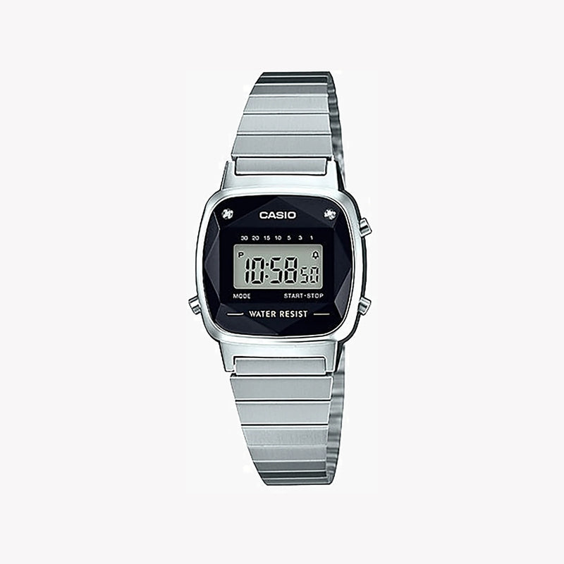 Casio La670wad-1df Chic Sporty Elegance - Functional Women's Digital Watch With Stainless Steel BAnd and Sleek Silver Case by i-watch