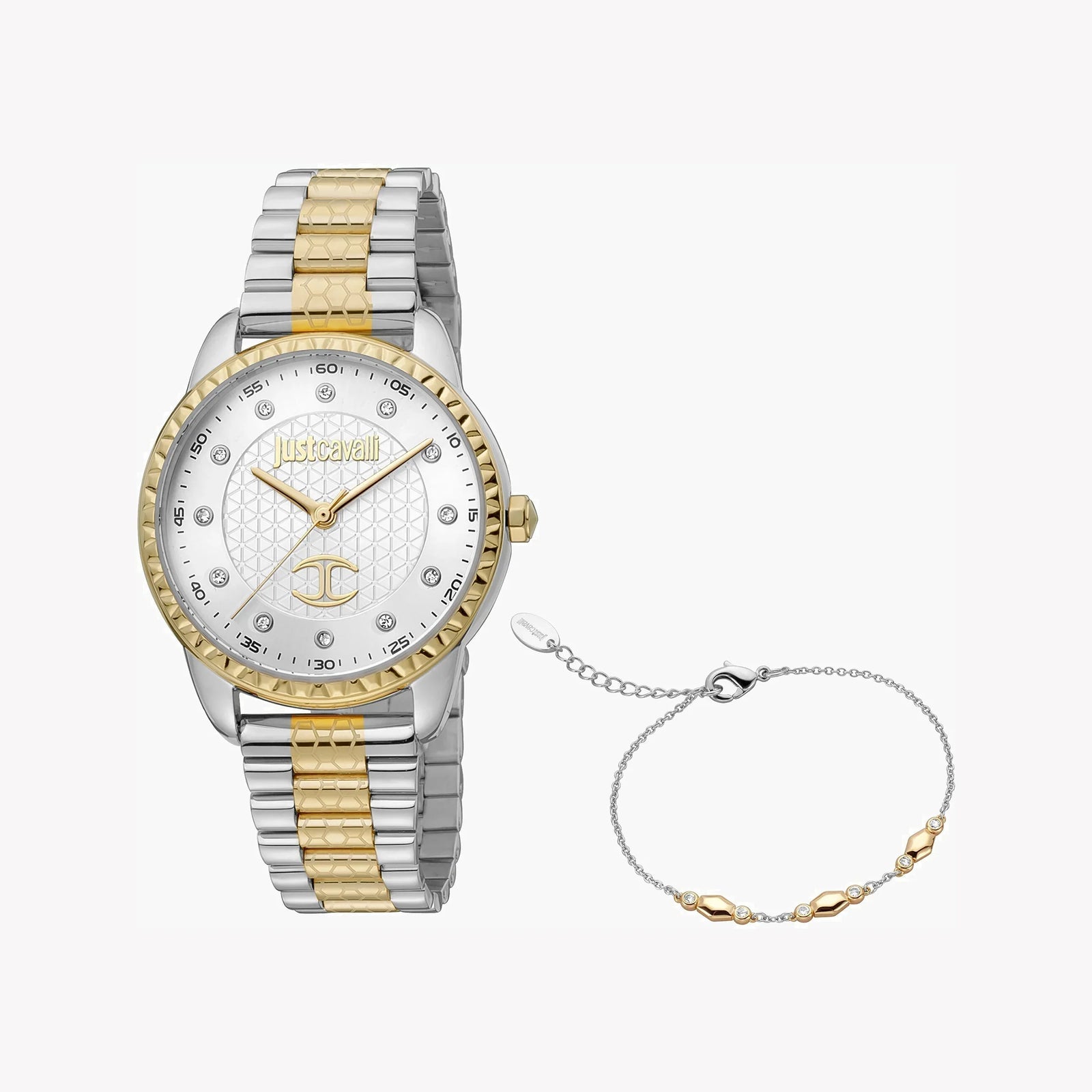 Just Cavalli Women's Silver & Gold Watch, Silver Dial | Jc1l176m0085 by i-watch