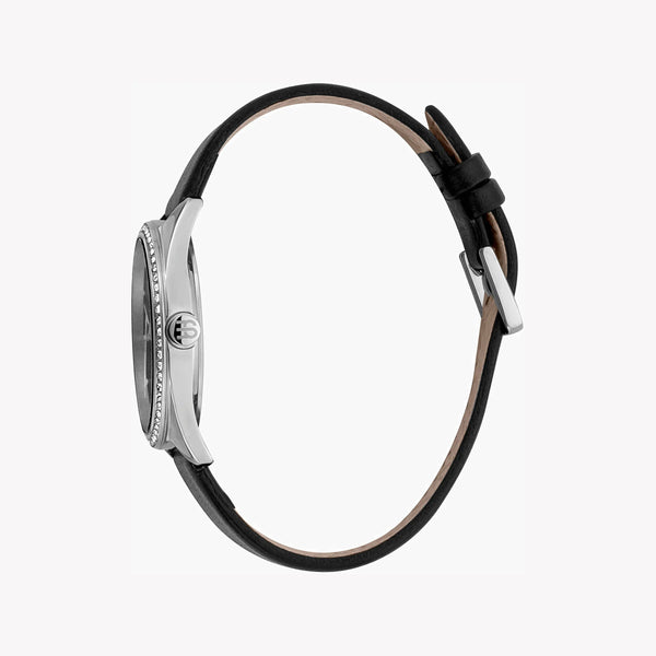 ESPRIT Women's Watch with Silver Stainless Steel Case and Black Leather Band-i-Watch-3