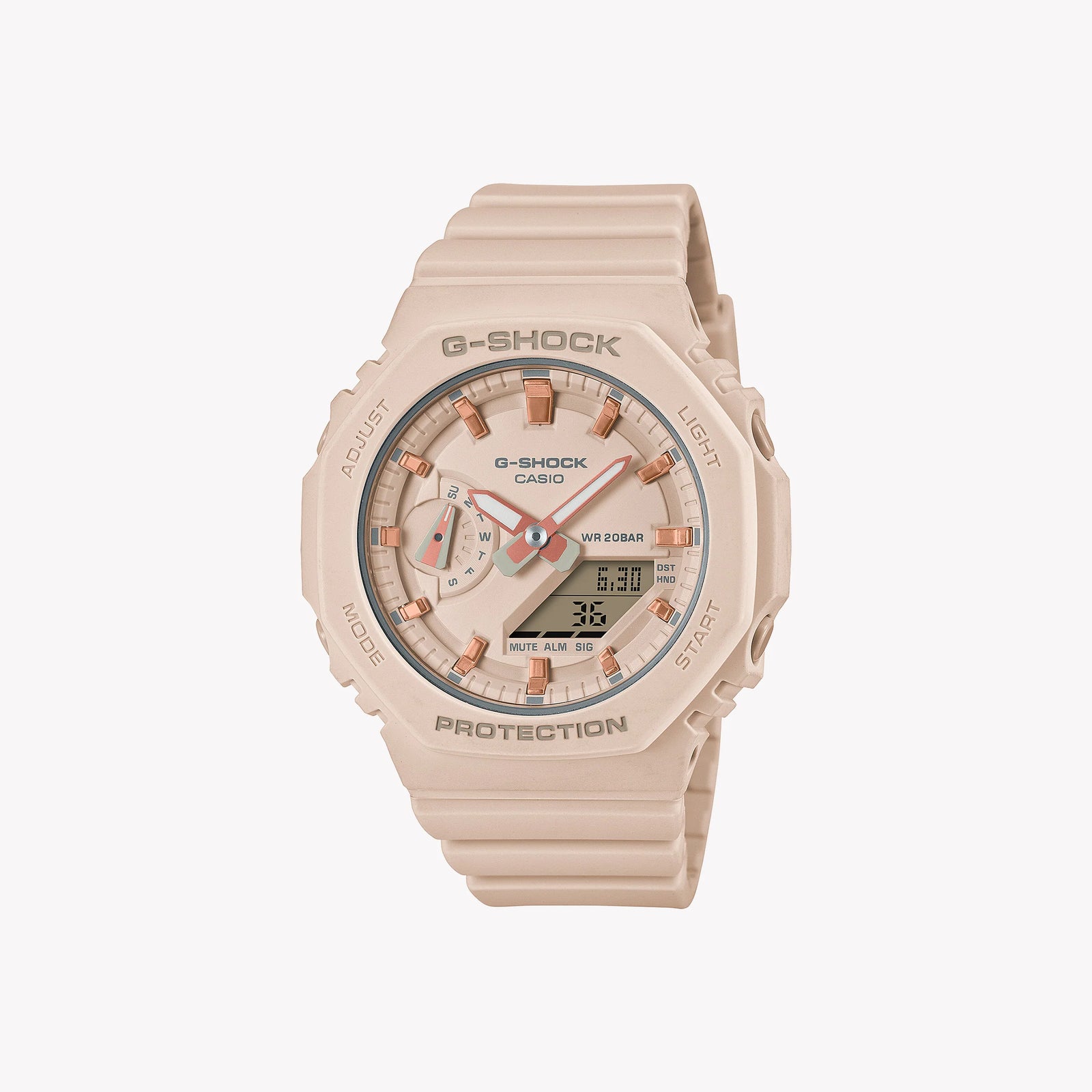 Casio Women's Beige Resin Watch, Carbon Case | Gma-S2100-4aer by i-watch