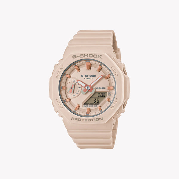 CASIO G-SHOCK GMA-S2100-4AER DYNAMIC BEIGE - SPORTY STYLE & RESILIENT FUNCTIONALITY Unisex Watch with durable resin band and precise timekeeping