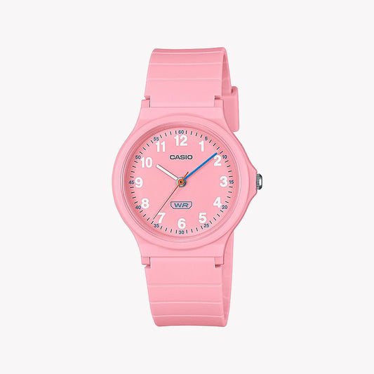 Montre Casio Timeless Collection Pop - Bracelet en résine bio - Rose LQ-24B-4BEF