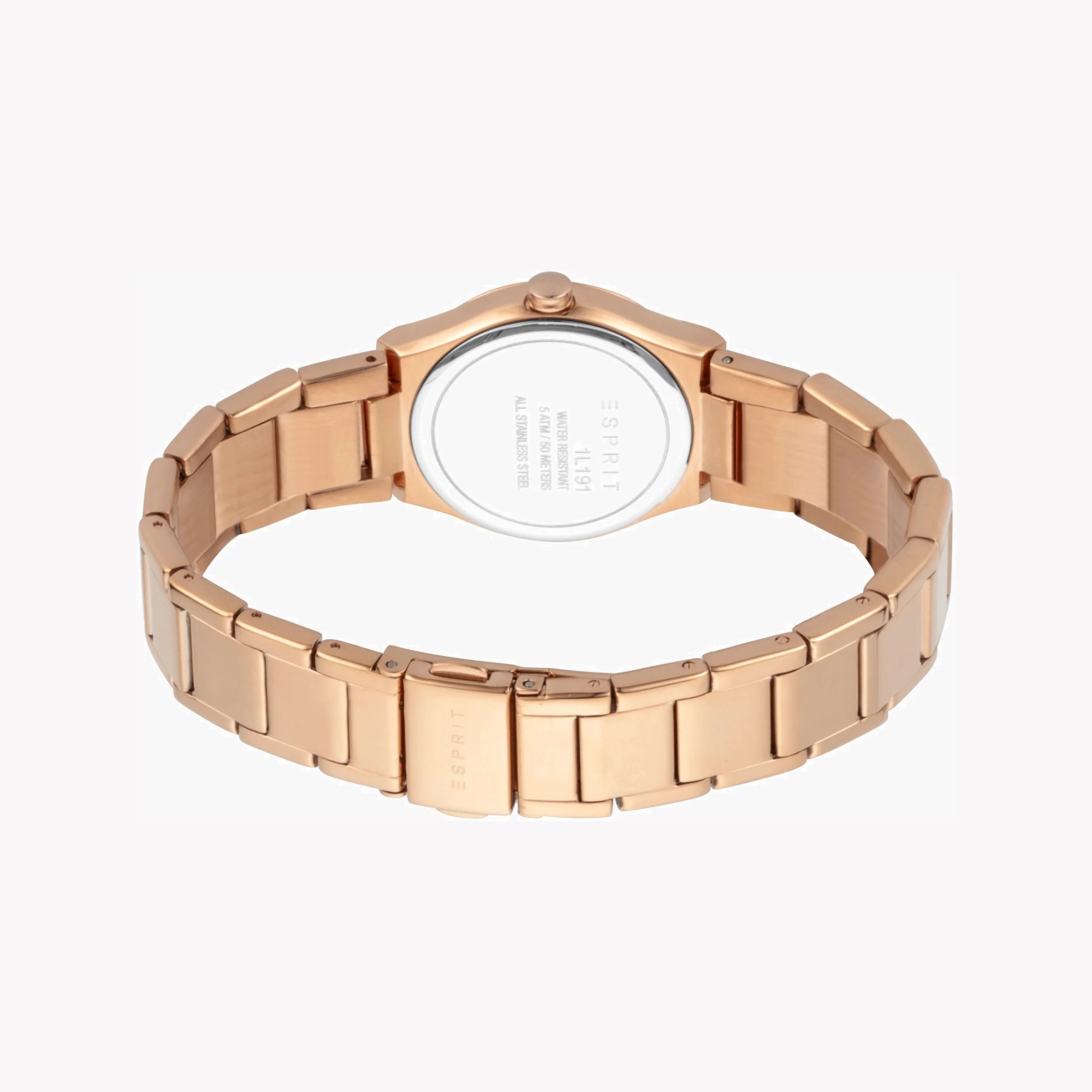 ESPRIT Women's Watch with Rose Gold Stainless Steel Case and Rose Gold Stainless Steel Band