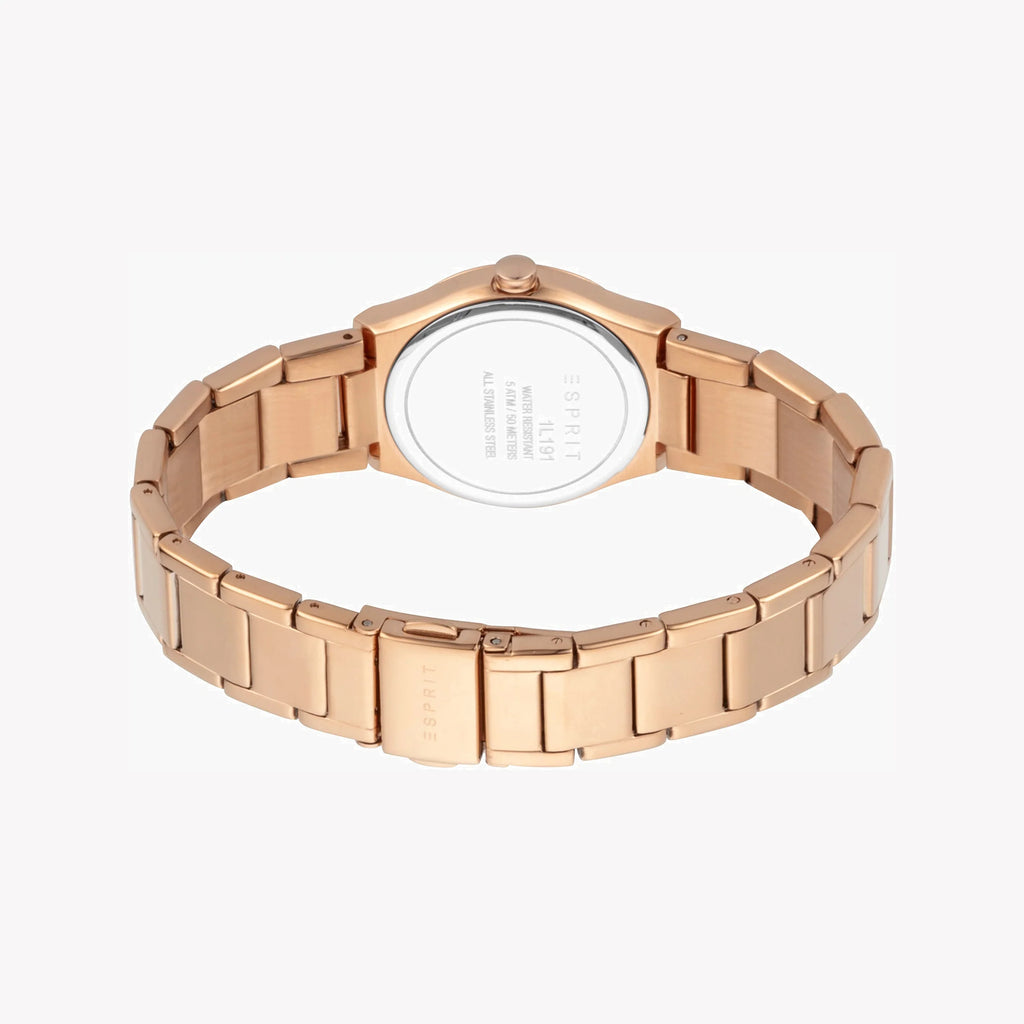 ESPRIT Women's Watch with Rose Gold Stainless Steel Case and Rose Gold Stainless Steel Band-i-Watch-3