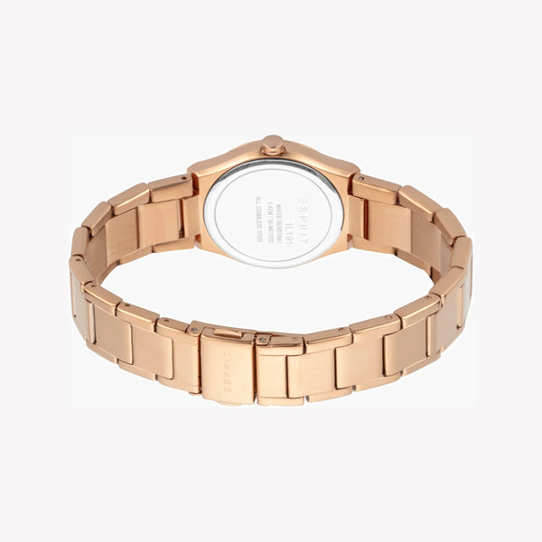 Esprit Women's Rose Gold Stainless Steel Watch, Silver Dial | Es1l131m0055 by i-watch