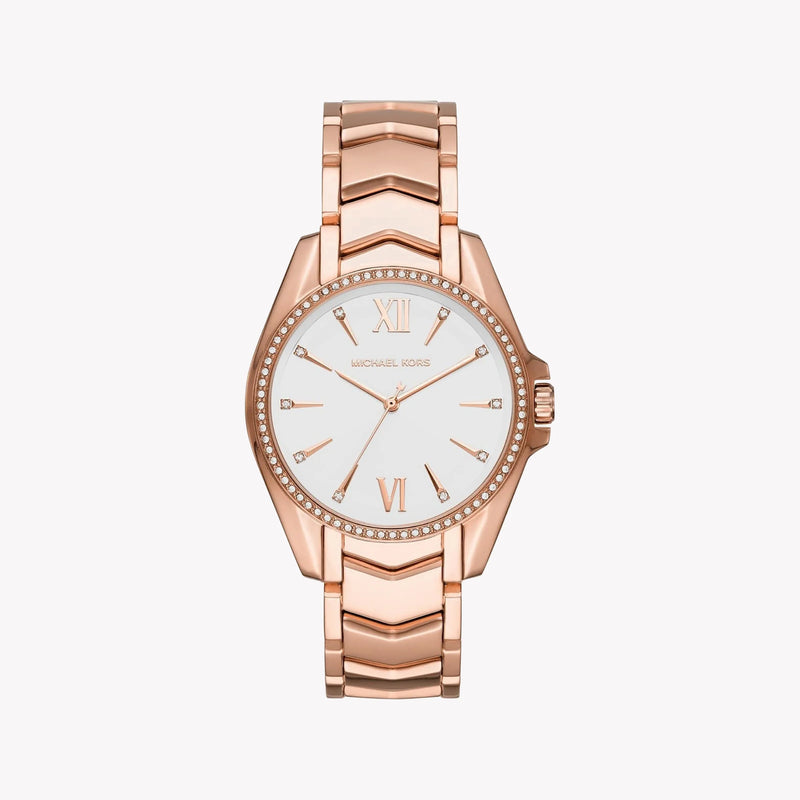 Michael Kors Women's Rose Gold Watch, White Dial | Mk6694 by i-watch