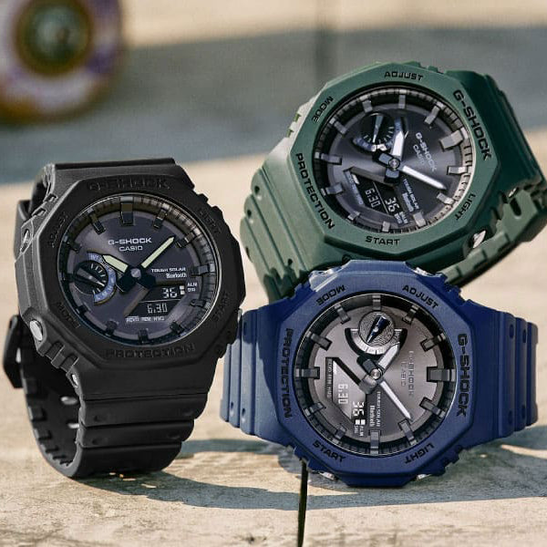 Casio Men's Black Resin Watch, Carbon Case | Ga-B2100-1a1er