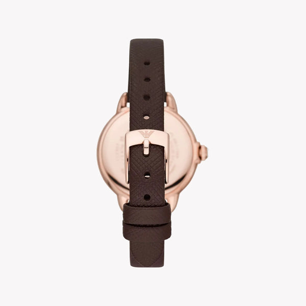 Emporio Armani Women's Rose Gold Watch, White Dial | Ar11568 by i-watch