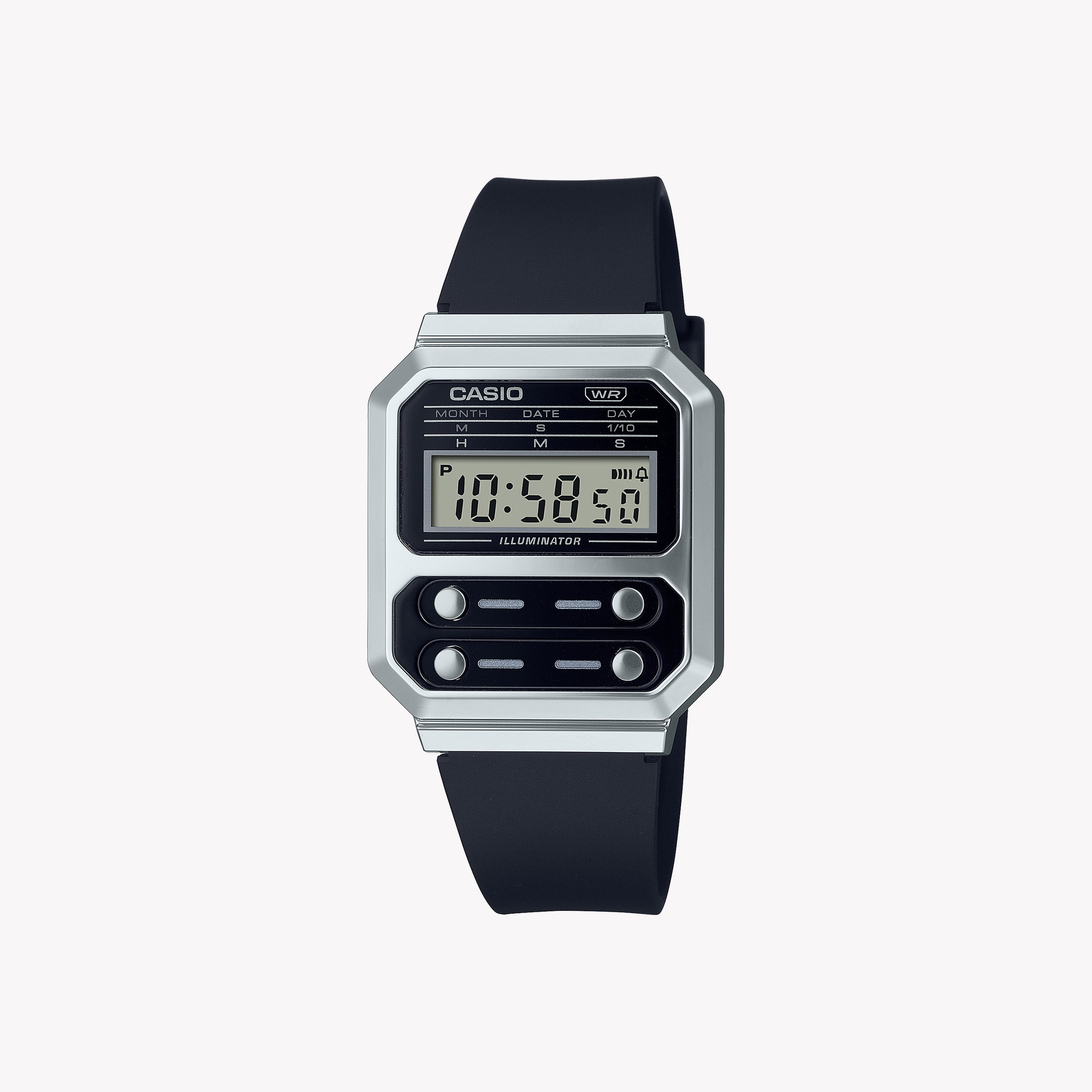 CASIO A100WEF-1A ADVENTURE TIME - SPORTY STYLISH DIGITAL WATCH WITH LED BACKLIGHT AND STOPWATCH FUNCTION