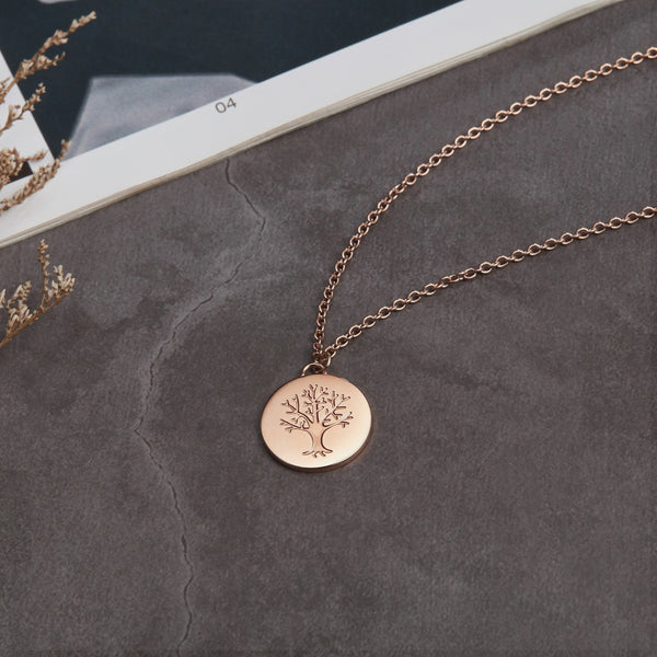 Zink Women's Rose Gold Stainless Steel Necklace | Zfnl008rg