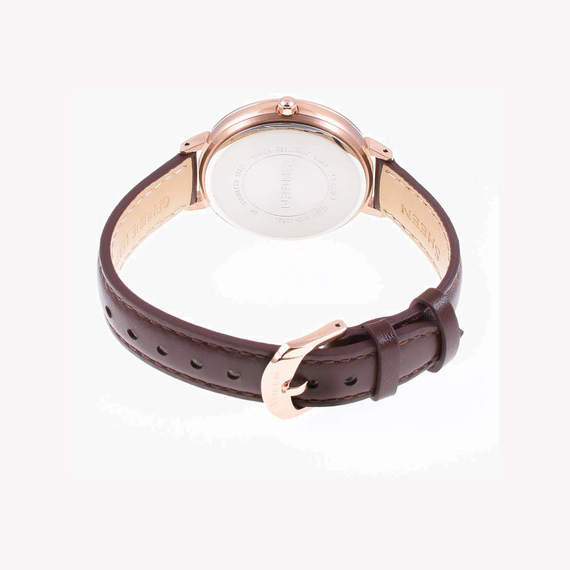 Casio She-4052pgl-4audf Elegant Versatility - Rose Gold Timepiece With Leather Band by i-watch