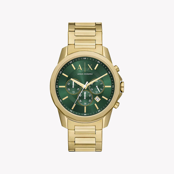 Armani Exchange Men's Gold Watch, Green Dial | Ax1746 by i-watch