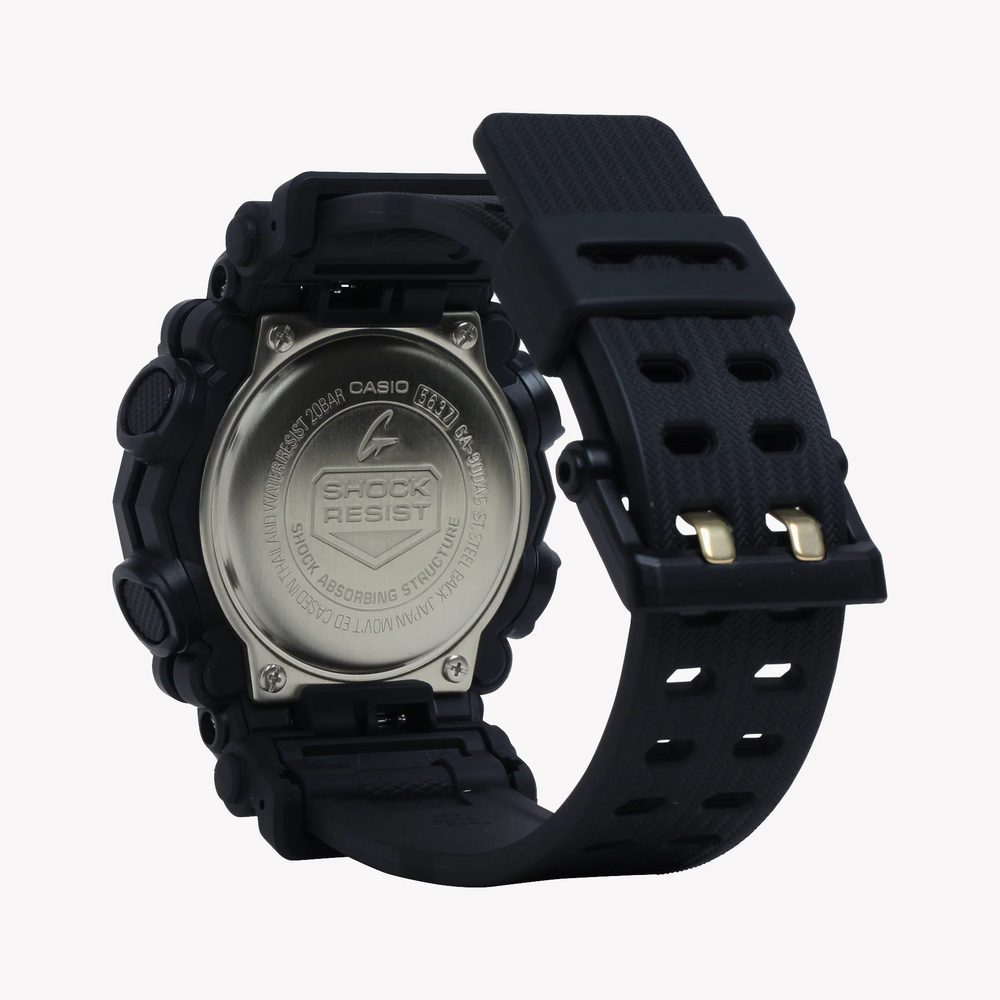 G-Shock Men's Black Resin, Gold Dial | Ga-900ag-1adr by i-watch