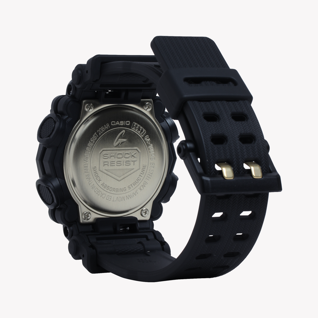 CASIO G-SHOCK GA-900AG-1ADR BOLD ELEGANCE - MEN'S TIMEPIECE WITH BLACK RESIN & GOLD DIAL-i-Watch-4