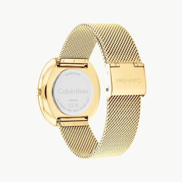 Ck Calvin Klein Women's Gold Watch, White Dial | K3m31wzb by i-watch