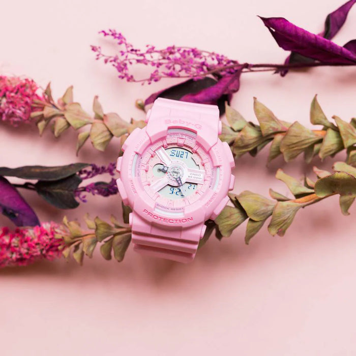 Baby-G Women's Pink Resin Watch, Sporty & Chic | Ba-110-4a1dr