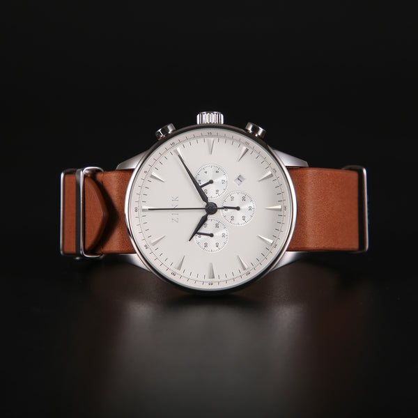 Zink Men's Stainless Steel & Leather Watch | Zk127g2ls-12