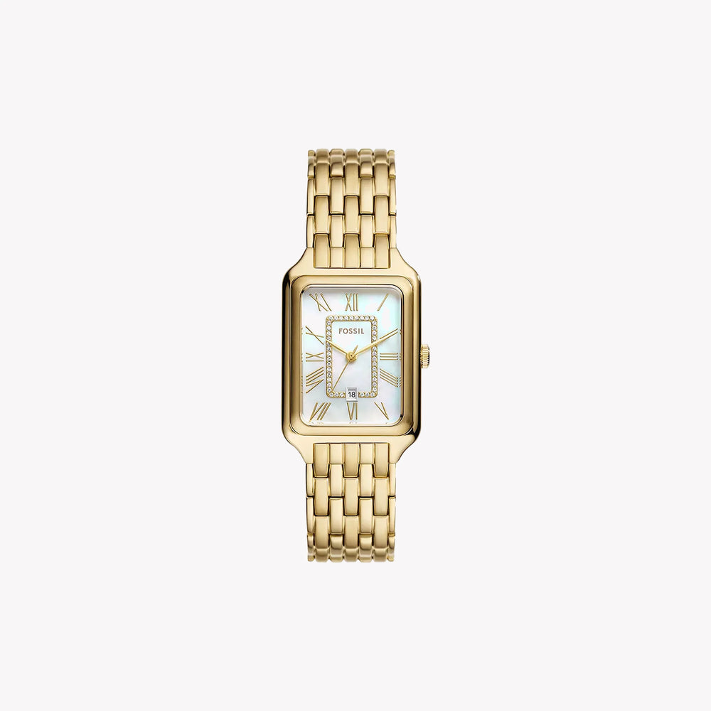 Fossil Women's Gold Watch, White Mother-Of-Pearl Dial | Es5304 by i-watch