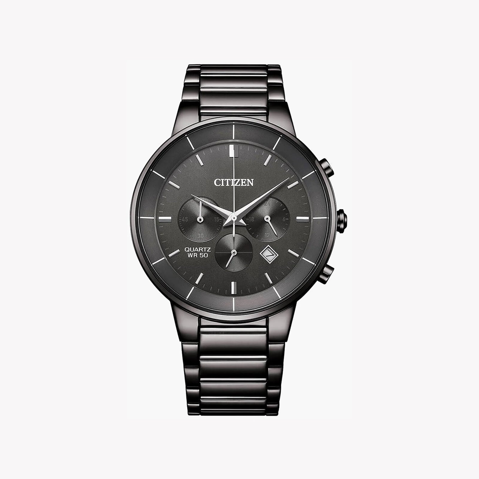 CITIZEN AN8227-53H BOLD PERFORMANCE - BLACK STAINLESS STEEL MEN'S WATCH with Multi-Dial Chronograph