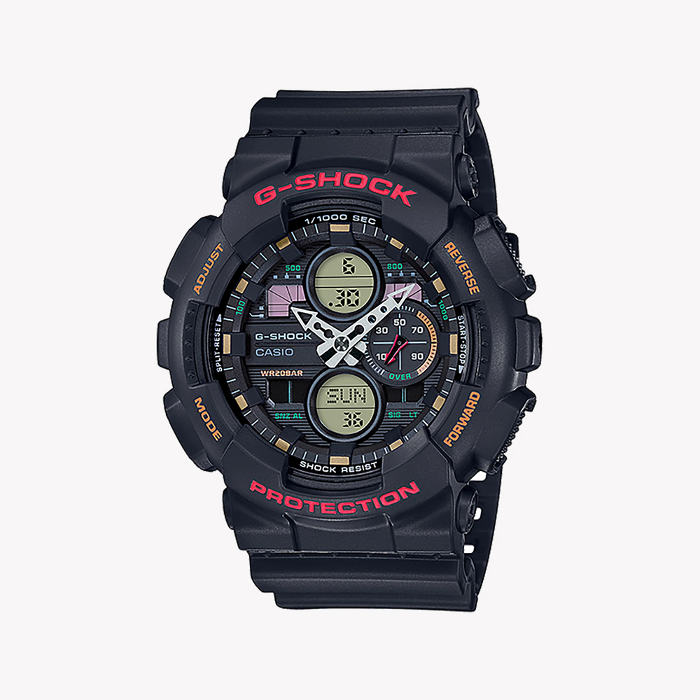 G-Shock Men's Black Resin Watch, Digital Dial | Ga-140-1a4dr by i-watch