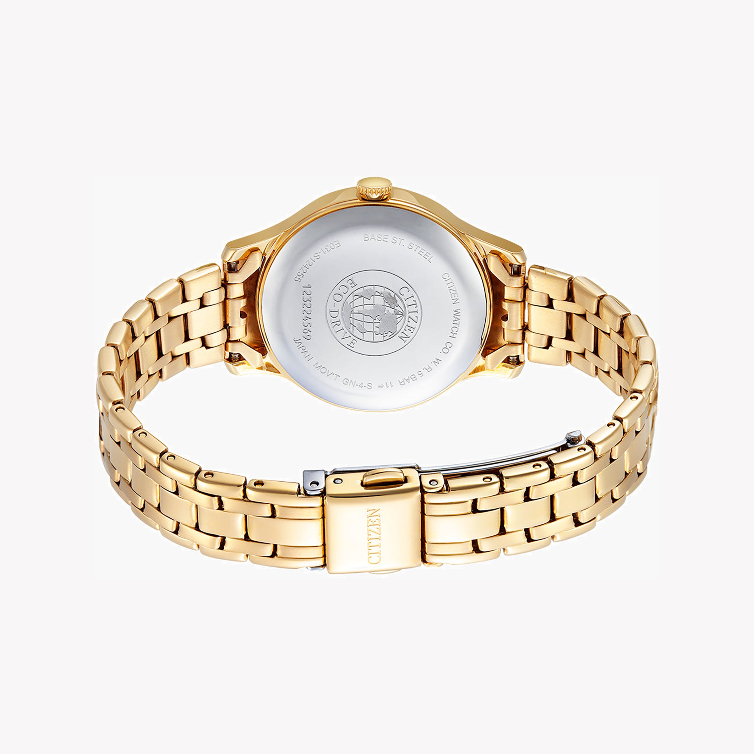 CITIZEN EM0893-87Y - RADIANT CHARM: VIBRANT GOLD & MULTI-COLOURED DIAL WOMEN'S WATCH